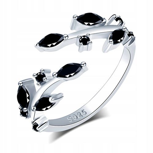 Pierścionek Srebrny pr. 925 z Cyrkoniami Regulowany Uniwersalny Rozmiar na Arena.pl