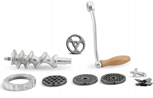 RĘCZNA MASZYNKA do MIELENIA Mięsa Żeliwna nr. 5 Nadziewarka 4 Sita 3 na Arena.pl