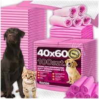 PODKŁADY HIGIENICZNE DLA PSA KOTA 40x60CM GRUBE 100 SZT DO NAUKI SIKANIA