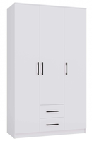 Biały Mat Szafa Garderoba 3d 120 X 205 cm