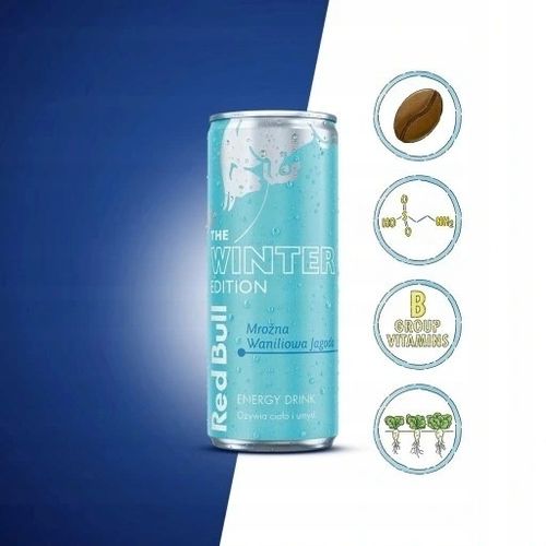 Red Bull Napój energetyczny Ice Edition waniliowa jagoda 24x250ml puszka na Arena.pl