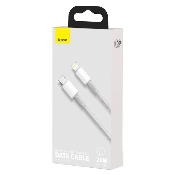 kabel usb-c do lightning baseus high density braided, 20w, 5a, pd, 1m zdjęcie 7
