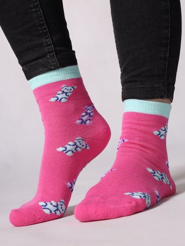 Skarpety bawełniane półfrotte dziewczęce z ABS kolorowe 6PAK 20-22 YOCLUB na Arena.pl