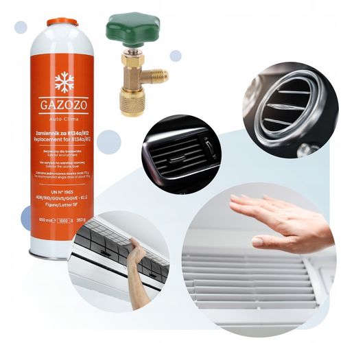 Zestaw CZYNNIK CHŁODNICZY R134a do KLIMATYZACJI SAMOCHODOWEJ i AGD na Arena.pl