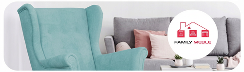 Fotel uszak skandynawski błękitny welur jasny niebieski Ari Family Meble na Arena.pl