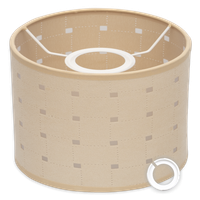 Abażur tkaninowy beżowy 20x15 cm E27 E14 Cerlux ABL20/15