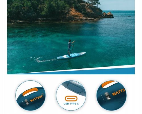 Pompka elektryczna do desek SUP z akumulatorem baterią WATTSUP Swift Plus na Arena.pl