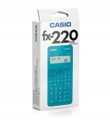Kalkulator naukowy CASIO FX-220PLUS-2 BOX Turkusowy na Arena.pl