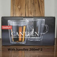 Kubek Do Kawy - Lub Herbaty - Szklany - Podwójny Transparentny 200ML