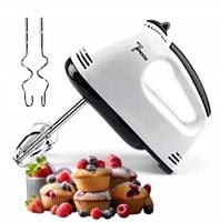 MIKSER RĘCZNY ROBOT KUCHENNY 7 PRĘDKOŚCI + 4 KOŃCÓWKI ZESTAW MOCNY 260W