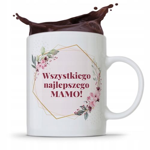 Kubek Prezent Dla Mamy Wszystkiego Najlepszego Z Nadrukiem Ze Zdjęciem na Arena.pl
