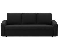 Kanapa rozkładana, BLOM, Mikrofaza, 220x92x85 cm, czarny | TYLETEGOTU