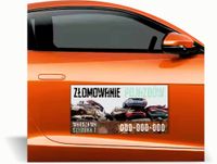 Magnes na auto reklama magnetyczna 60x30 złomowanie pojazdów różne wzory