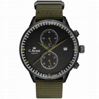 Zegarek męski G. Rossi Exclusive parciany - chronograf i datownik + GRAWER