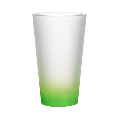 Szklanka 450 ml szroniona do sublimacji - zielony gradient zdjęcie 1