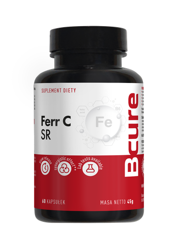 BCure Ferr C SR Żelazo z witaminą C 60 kapsułek na Arena.pl