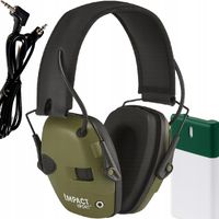 Słuchawki Ochronne Strzeleckie Taktyczne Nauszniki Aktywne Redukcja