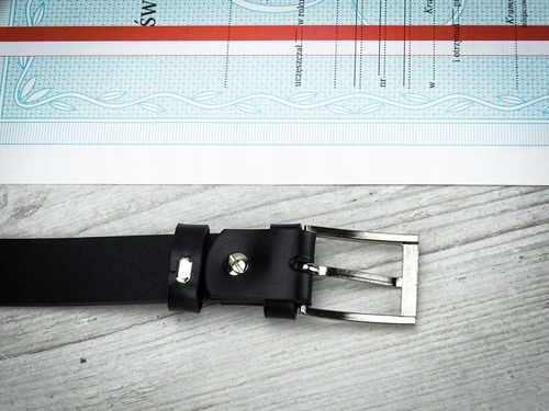 Pasek do spodni dla CHLOPCA komunijny skórzany na Arena.pl