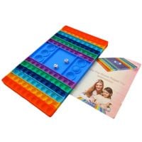 zabawki sensoryczne rainbow szachownica push bubbl