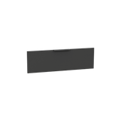 Tuto 2.0 front 02 z płyty 80 cm, wysoki gładki, z uchwytem, Szary