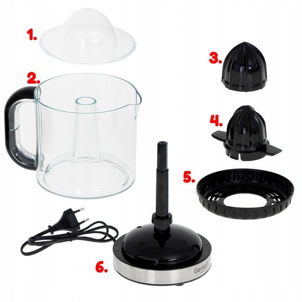 ELEKTRYCZNA WYCISKARKA do CYTRUSÓW OWOCÓW SOKU SOKÓW CYTRYN PORARAŃCZY 1,2L zdjęcie 14