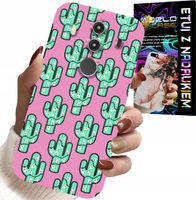 ETUI DO HUAWEI MATE 10 PRO - KAKTUSY, KAKTUS NA RÓŻOWYM TLE + FOLIA