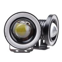 ŚWIATŁA DRL COB LED dzienne angel eye Zestaw, średnica 6,5cm