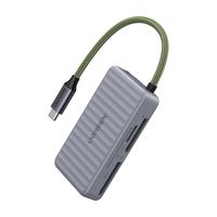 Czytnik kart Ugreen CM868 USB-C 170MB s do SD TF (szary)