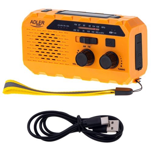 Adler | Portable radio with flashlight | AD 1197 | Alarm function na Arena.pl