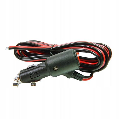 Przewód gniazda zapalniczki wtyk wtyczka kabel 3m 15A z przełącznikiem na Arena.pl