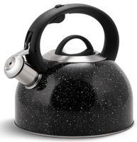 CZAJNIK Stalowy MARMURKOWY 2,5l z Gwizdkiem INDUKCJA Gaz Czarny 1440B