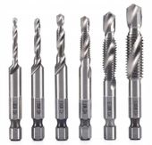WIERTŁA GWINTUJĄCE GWINTOWNIK HSS M3-M10 6szt STAL DO METALU DREWNA PLASTIK