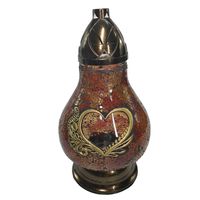 Znicz witraż karafa brązowa