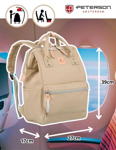 plecak materiałowy ptn beta-6058 beige na Arena.pl