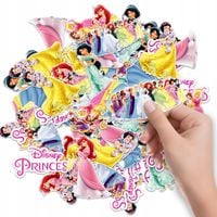 NAKLEJKI ETYKIETY NA ZESZYT NALEPKA Z POSTACIAMI KSIĘŻNICZKI WZORY 6 SZT