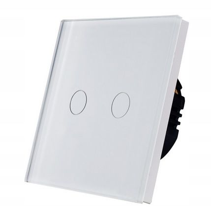 DOTYKOWY WŁĄCZNIK ŚWIATŁA 2K PODWÓJNY WYŁĄCZNIK SZKLANY na Arena.pl