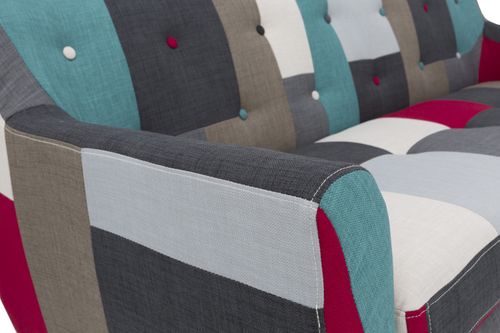Sofa Artena patchwork trzyosobowa na Arena.pl