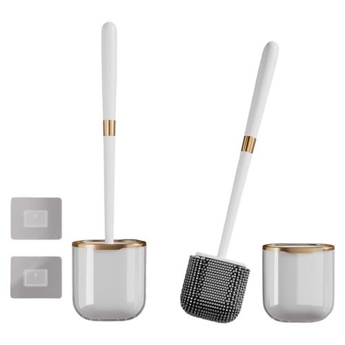 Szczotka do WC toalety silikonowa ścienna biała x2 na Arena.pl