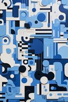 Plakat 40x60cm Niebieski Labirynt