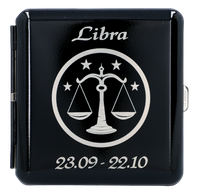 Papierośnica z Grawerem Znaku Zodiaku Waga