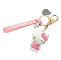 Brelok breloczek do kluczy kotek kot różowy