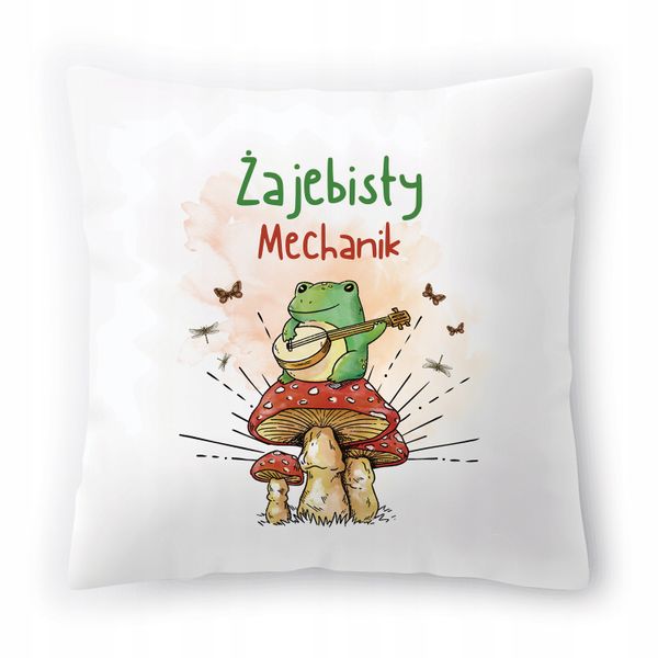 Poduszka Dla Mechanika Na Urodziny Na Prezent Z Nadrukiem Ze Zdjęciem zdjęcie 1