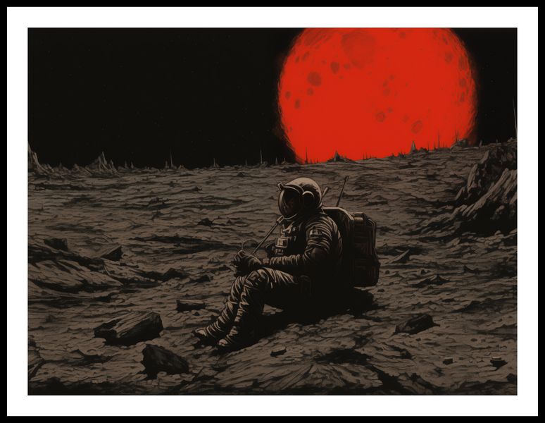 Plakat 80x60cm Samotność w Kosmosie zdjęcie 3