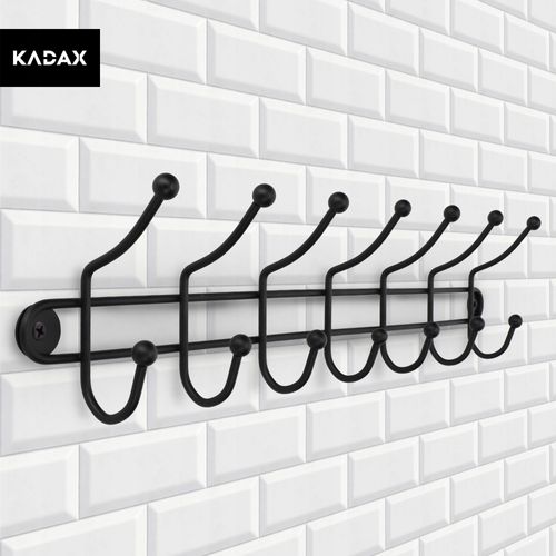 Wieszak Ścienny Na Ubrania Uchwyt 3 + 7 Haczyków na Arena.pl
