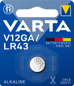 Bateria pastylkowa alkaliczna 1,5V VARTA V12GA/LR43 1 szt.
