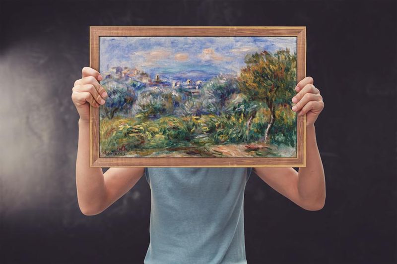 Landscape, Pierre-Auguste Renoir - plakat 29,7x21 cm zdjęcie 2