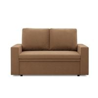 Sofa dwuosobowa, BLOM, Mikrofaza, 148x87x90 cm, cappuccino | TYLETEGOTU