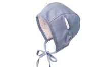 Jamiks Ethan organic bonetka dla dzieci uszka niebieska 38-40