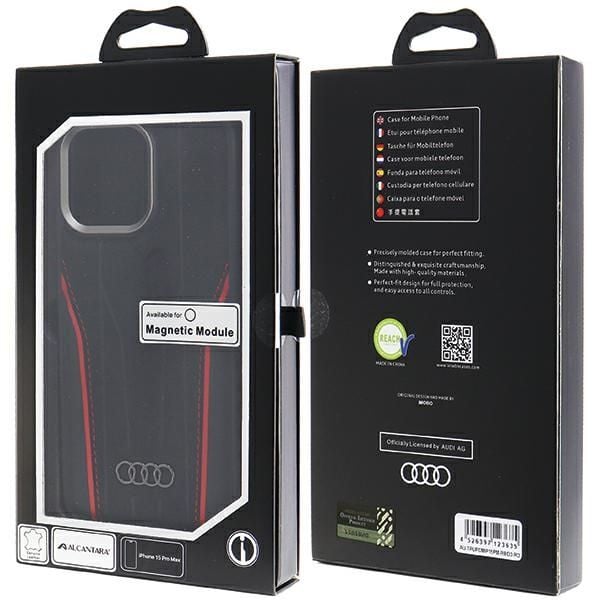Etui Audi do iPhone 15 Pro Max, Czarny, MagSafe zdjęcie 10
