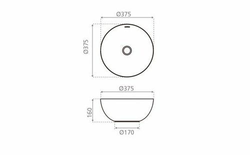 Umywalka Bari śr.37cm  BATHCO SPAIN na Arena.pl